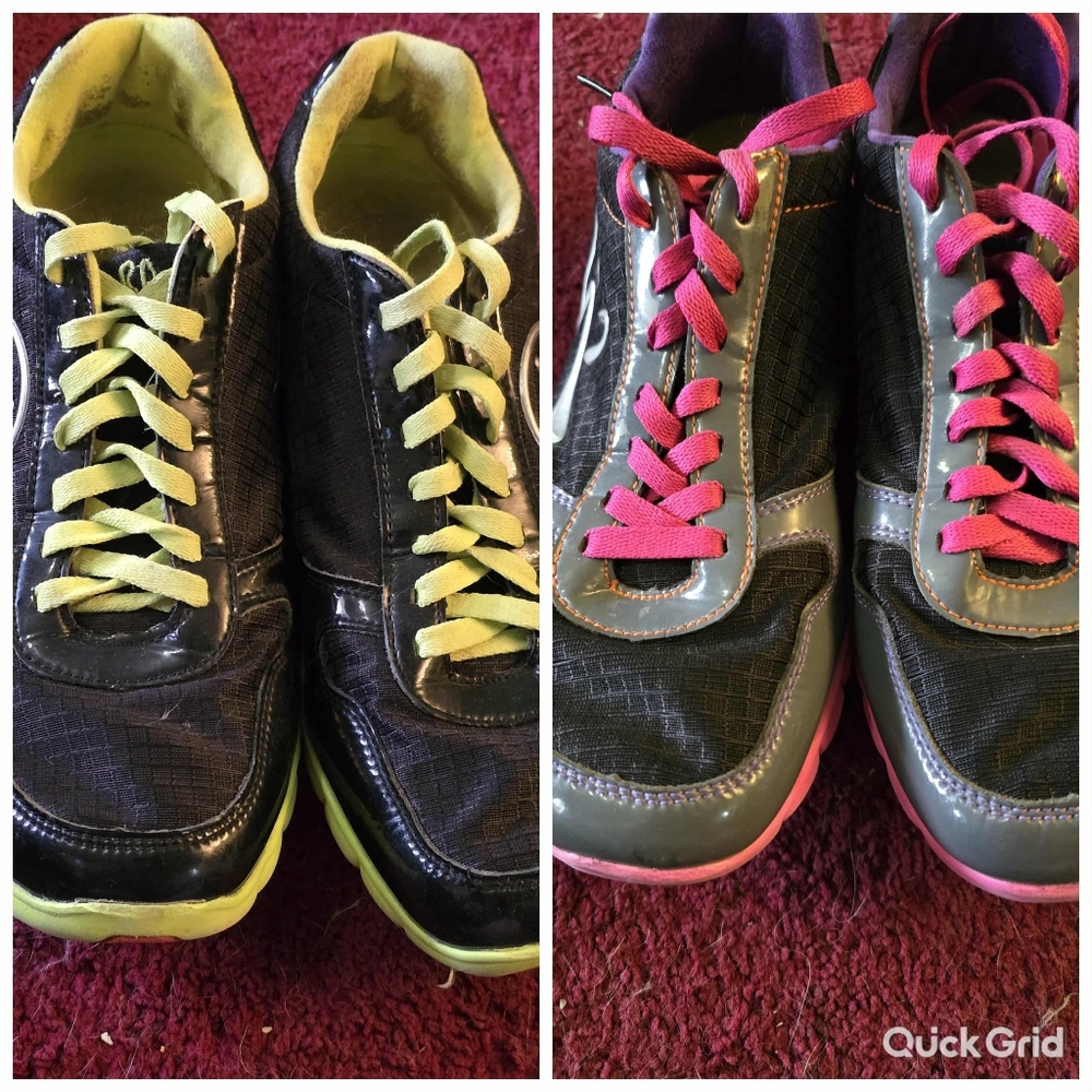 2 Pairs Of Previously Loved ZUMBA Shoes, Size 9